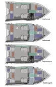 Floorplan for 2023 CRESTLINER FISH HAWK 1650 WT