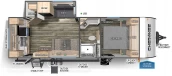 Floorplan for 2023 FOREST RIVER CHEROKEE 233MB