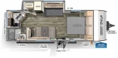 Floorplan for 2023 FOREST RIVER GREY WOLF 22CE